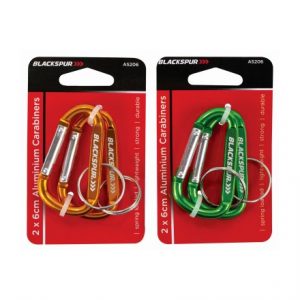 BLACKSPUR - 2PC ALUMINIUM CARABINERS