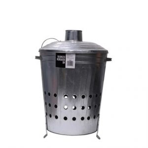 SWL - MEDIUM GALVANISED GARDEN INCINERATOR