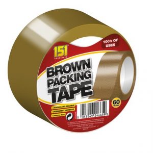 151 - BROWN PACKING TAPE 60MX48MMX0.045MM