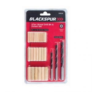BCKSPR - WOOD DRILL BIT & DOWEL SET - 47PC