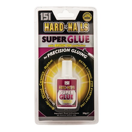 151 - HARD AS NAILS SUPER GLUE WITH BRUSH 20G