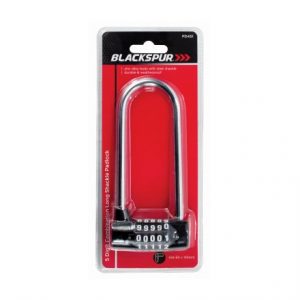 BLACKSPUR - 5 DIGIT COMBINATION LONG SHACKLE PDLCK
