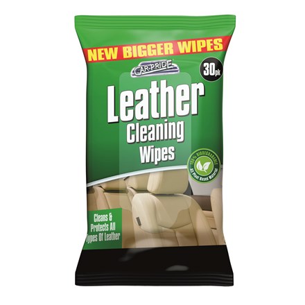 CARPRIDE - LEATHER CLEANING WIPES - 30PK