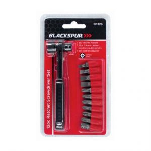 BLACKSPUR - 12PC RATCHET SCREWDRIVER SET