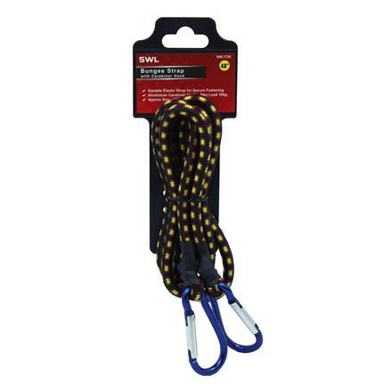 SWL - 48" BUNGEE STRAP WITH CARABINER HOOK