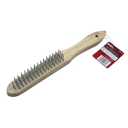 SWL - 4 ROW WOODEN WIRE BRUSH