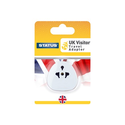 STATUS -  UK TRAVEL ADAPTOR - CARDED