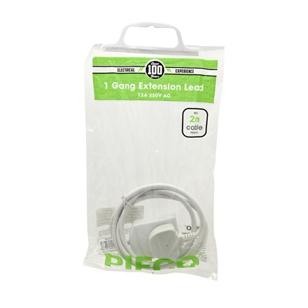 1 GANG 2M EXTENSION LEAD