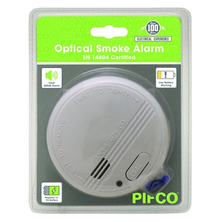 PIFCO - SMOKE ALARM BATTERY INCLUDED
