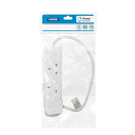 STATUS - 3 WAY 0.5M EXTENSION LEAD