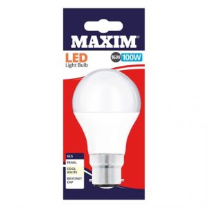 MAXIM LED BULB - GLS COOL WHITE-  BC 16W/100W