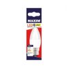 MAXIM LED BULB - CANDLE COOL WHITE -  BC 3W/25W