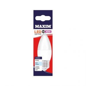 MAXIM LED BULB - CANDLE DAY LIGHT - ES 5W/40W
