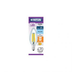 STATUS FILAMENT BULB- SES CANDLE DAY LIGHT 4W/40W