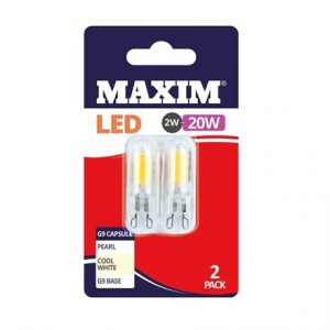 MAXIM LED BULB - G9 CAPSULE COOL WHITE 2W-