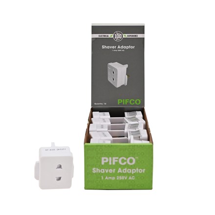 PIFCO - SHAVER ADAPTOR - BULK