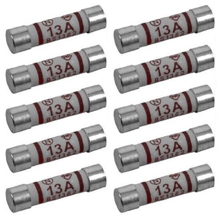 4PC X 13AMP HOUSEHOLD FUSE SET