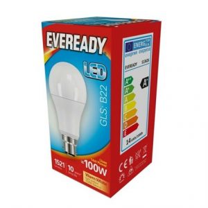 EVEREADY LED BULB - GLS WARM WHITE -B22 13.2W-100W