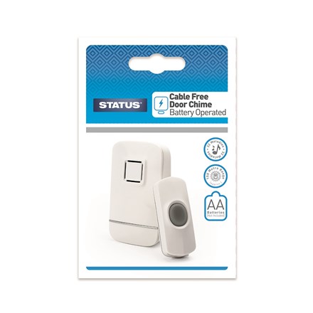 STATUS - DOOR CHIME CABLE FREE / BATTERY OPERATED