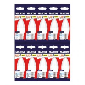 MAXIM LED BULB - CANDLE - BC DAY LIGHT 7.5W=60W