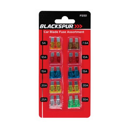 BLACKSPUR - CAR BLADE FUSE - ASSORTED