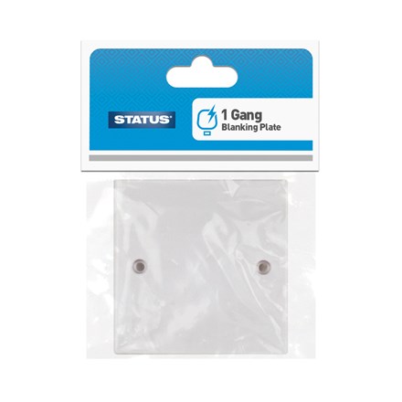 STATUS - 1 GANG BLANKING COVER PLATE