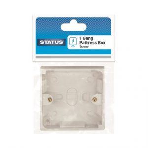 STATUS - 1 GANG 16MM PATTRESS BOX