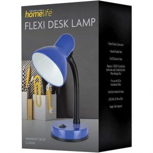 HOMELIFE - 35W FLEXI DESK LAMP - MIDNIGHT BLUE