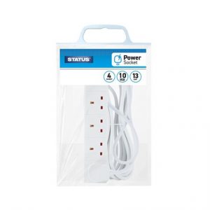 STATUS - 4 GANG 10M EXTENSION LEAD 13 AMP