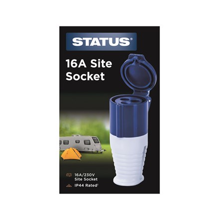 STATUS- 16 AMP MAINS SITE SOCKET