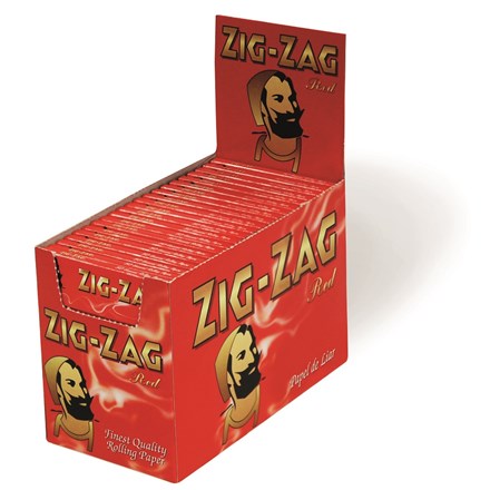 ZIG ZAG RED REGULAR SIZE PAPERS - 100 PACK