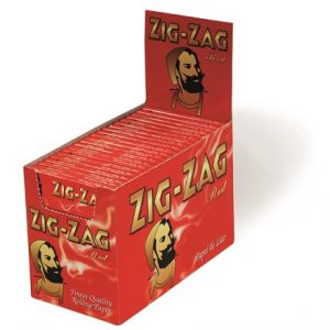 ZIG ZAG RED REGULAR SIZE PAPERS -