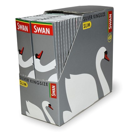 SWAN KING SIZE SLIM SILVER PAPERS -