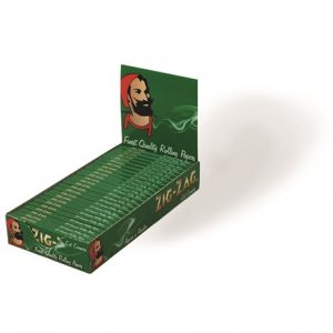 ZIG ZAG GREEN REGULAR SIZE PAPERS -