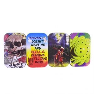 1OZ - HINGED TINS - 9.5CM X 5.5CM X 2.5CM