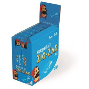 ZIG ZAG KING SIZE BLUE MULTIPACK - 12 X