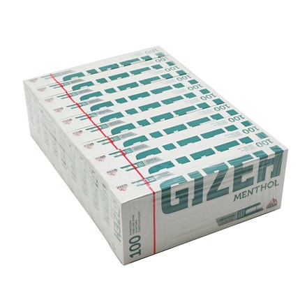 GIZEH MENTHOL TUBES -  X 100 TUBES
