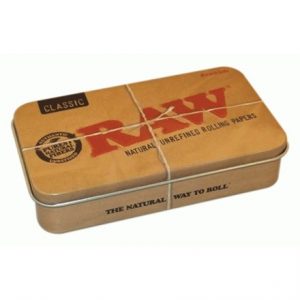 RAW PRINTED METAL TOBACCO TIN - CLASSIC