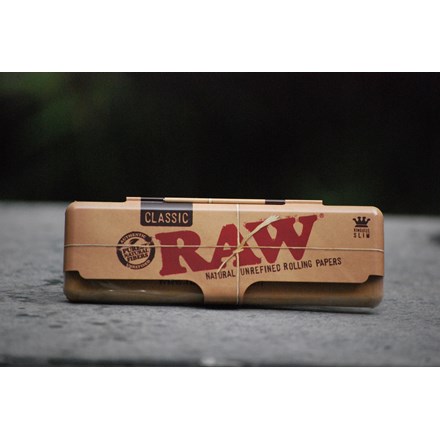 RAW KS CLASSIC PAPER  TIN (NATURAL UNREFINED)