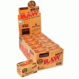 RAW CLASSIC SINGLE WIDE 5 METER ROLLS -