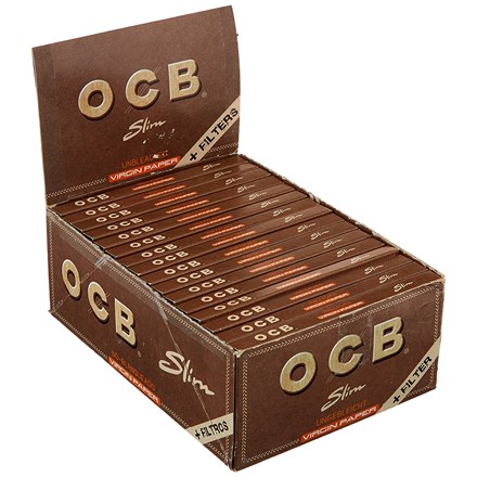 OCB VIRGIN CONNOISSEURS SLIM PAPERS+TIPS -