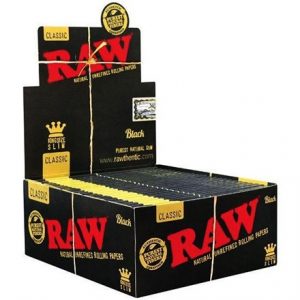 RAW BLACK KING SIZE CLASSIC SLIM PAPERS -