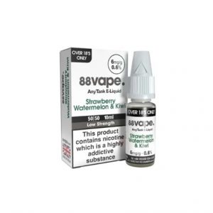 88 VAPE ANYTANK 6MG STRAWBERRY WATERMELON KIWI 10M