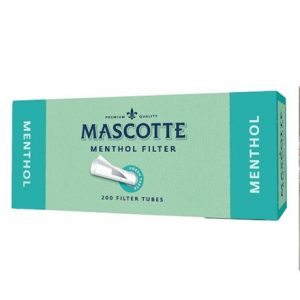 MASCOTTE - MENTHOL FILTER TUBES - 5  X 200