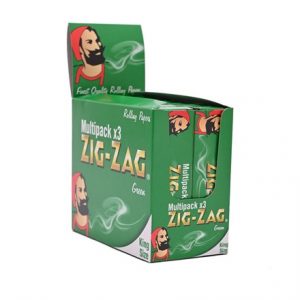 ZIG ZAG KING SIZE GREEN MULTIPACK - 12 X