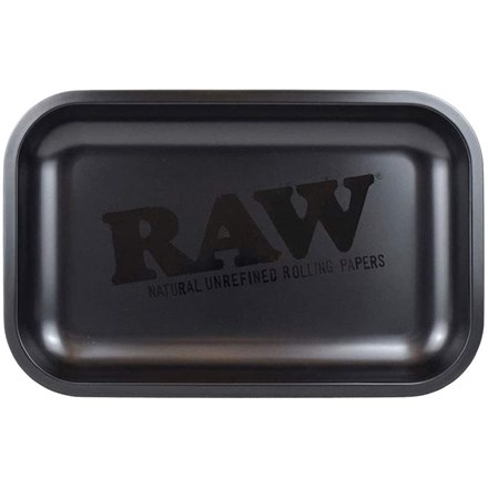RAW ROLLING TRAY MATTE BLACK MED 27.5 X 17.5 X 2