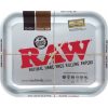 RAW ROLLING TRAY - METALLIC SILVER - MEDIUM