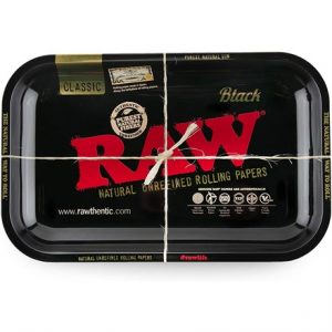 RAW - BLACK ROLLING TRAY - SMALL