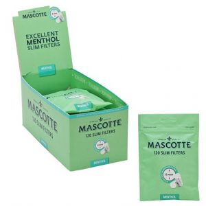 MASCOTTE-6MM SLIM MENTHOL FILTER TIPS 120-