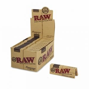 RAW  CONNOISSEUR 1 1/4 PAPERS + TIPS -